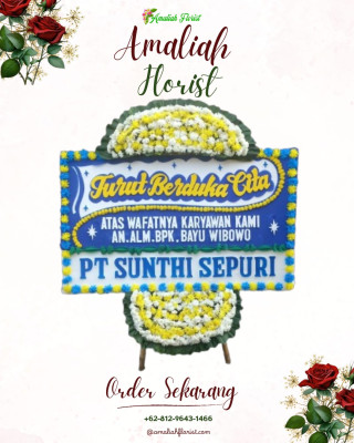Papan Bunga Duka di Kampung Manggis